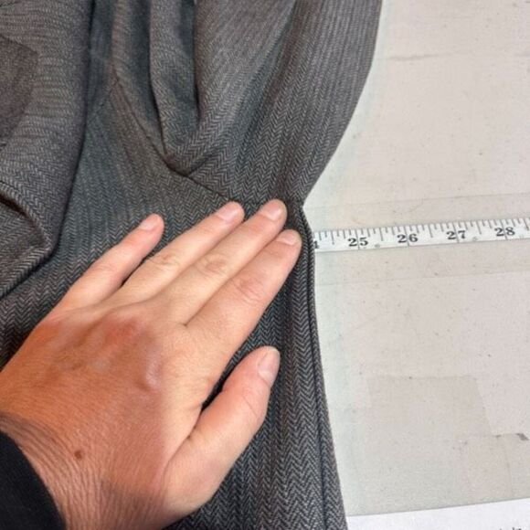 41Hawthorn Women's Chevron Single Breasted One Button Blazer Jacket Gray Size 2X - Picture 8 of 9